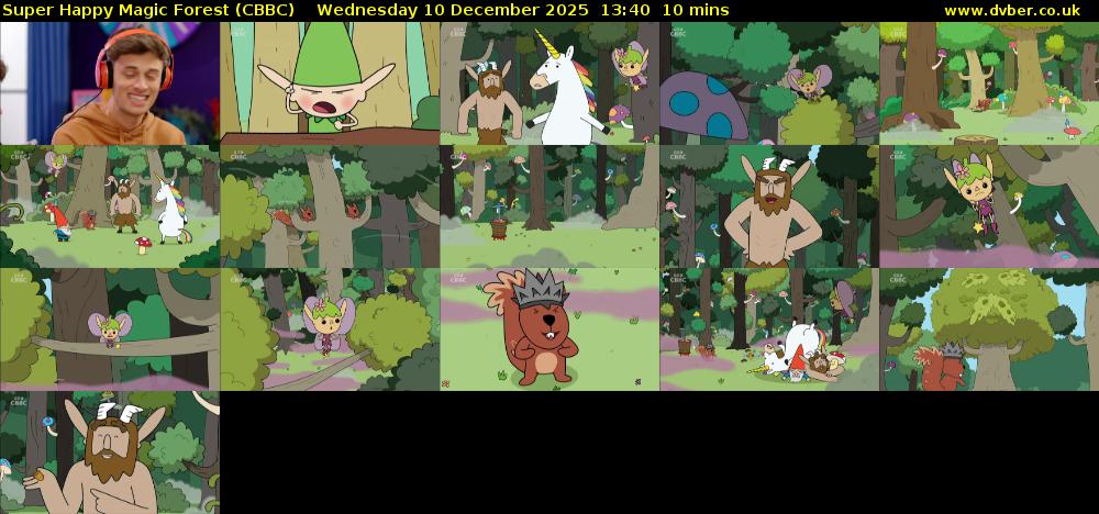Super Happy Magic Forest (CBBC) Wednesday 10 December 2025 13:40 - 13:50