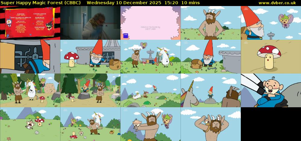 Super Happy Magic Forest (CBBC) Wednesday 10 December 2025 15:20 - 15:30