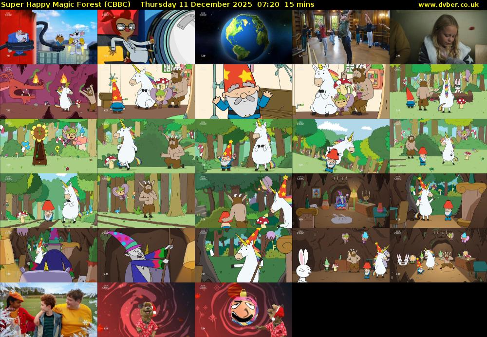 Super Happy Magic Forest (CBBC) Thursday 11 December 2025 07:20 - 07:35