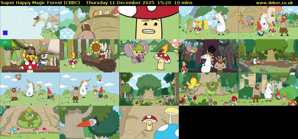 Super Happy Magic Forest (CBBC) Thursday 11 December 2025 15:20 - 15:30