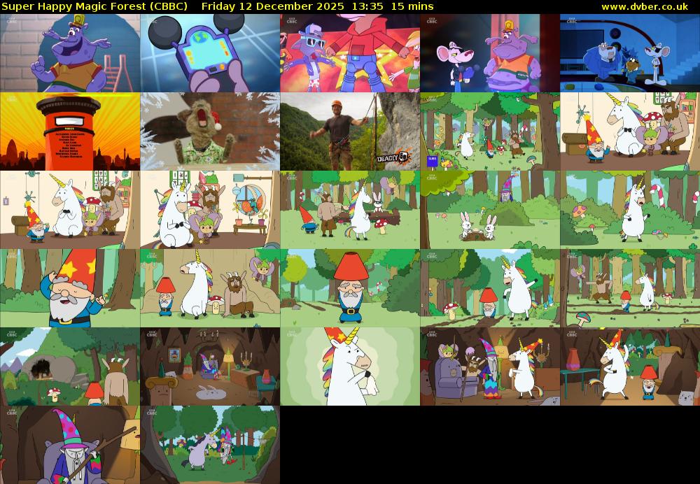 Super Happy Magic Forest (CBBC) Friday 12 December 2025 13:35 - 13:50