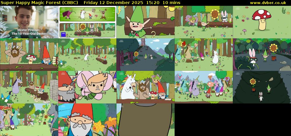 Super Happy Magic Forest (CBBC) Friday 12 December 2025 15:20 - 15:30