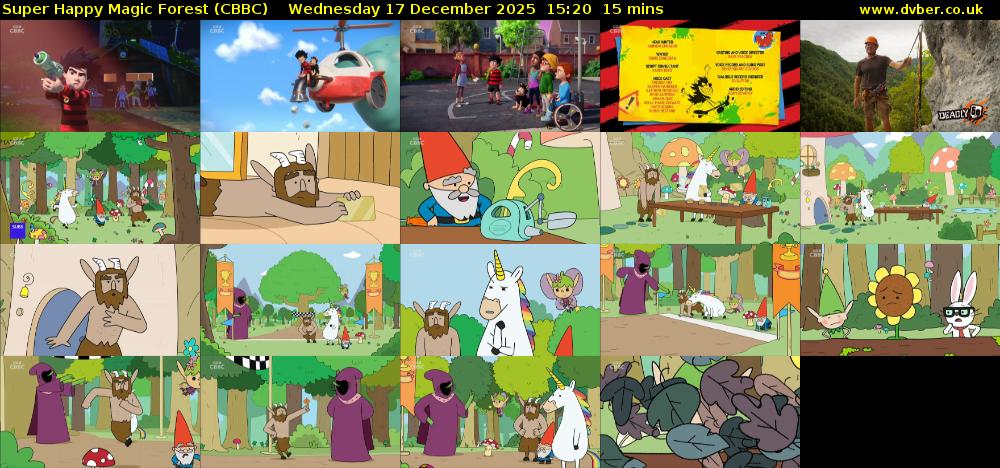Super Happy Magic Forest (CBBC) Wednesday 17 December 2025 15:20 - 15:35