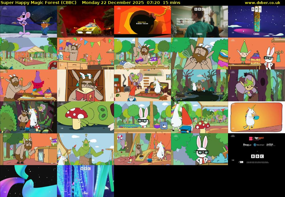 Super Happy Magic Forest (CBBC) Monday 22 December 2025 07:20 - 07:35