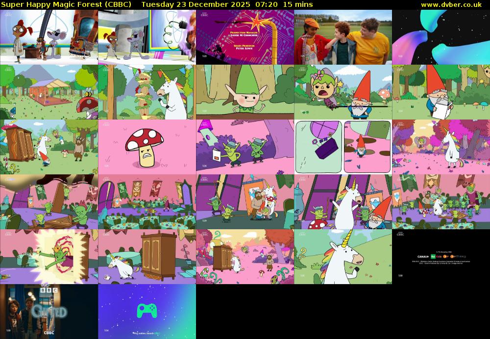 Super Happy Magic Forest (CBBC) Tuesday 23 December 2025 07:20 - 07:35