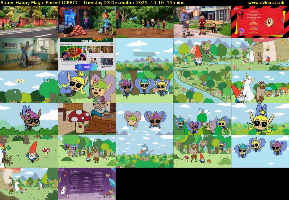 Super Happy Magic Forest (CBBC) Tuesday 23 December 2025 15:10 - 15:25