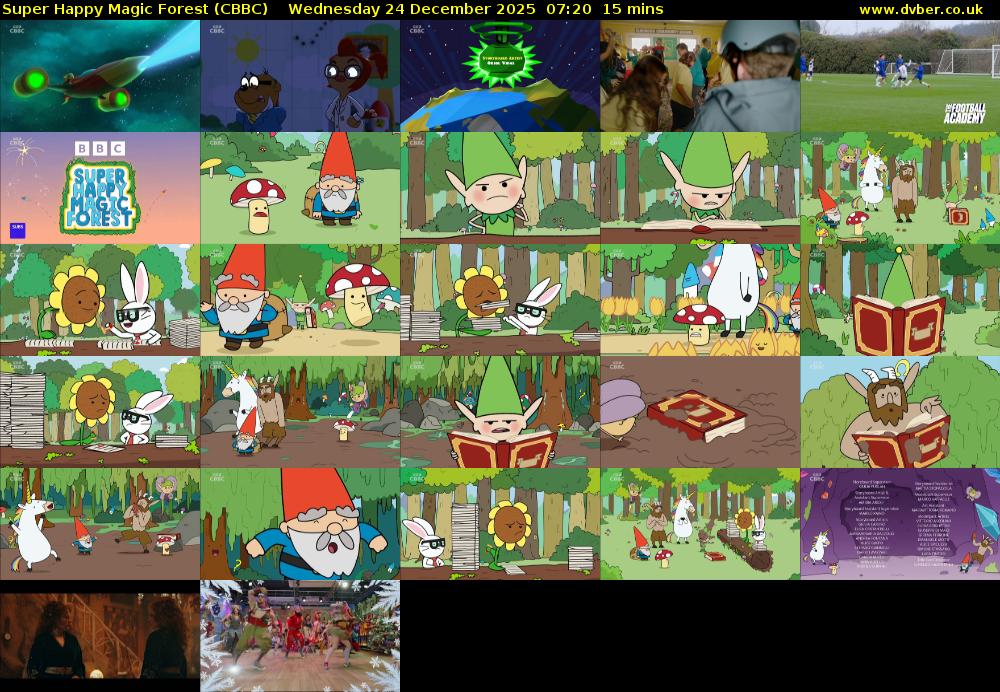 Super Happy Magic Forest (CBBC) Wednesday 24 December 2025 07:20 - 07:35