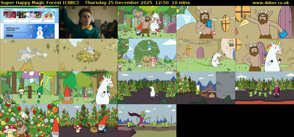 Super Happy Magic Forest (CBBC) Thursday 25 December 2025 12:50 - 13:00