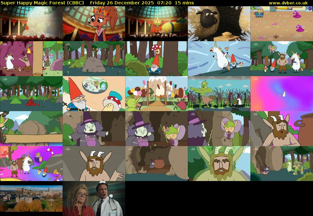 Super Happy Magic Forest (CBBC) Friday 26 December 2025 07:20 - 07:35