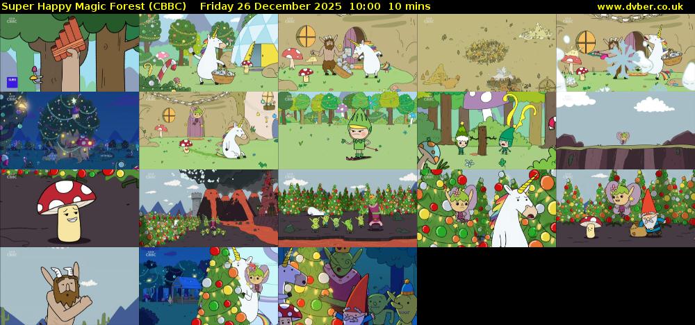 Super Happy Magic Forest (CBBC) Friday 26 December 2025 10:00 - 10:10