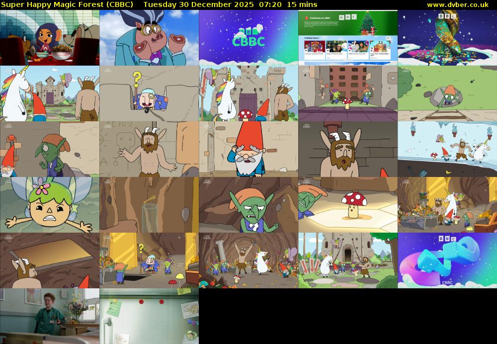 Super Happy Magic Forest (CBBC) Tuesday 30 December 2025 07:20 - 07:35