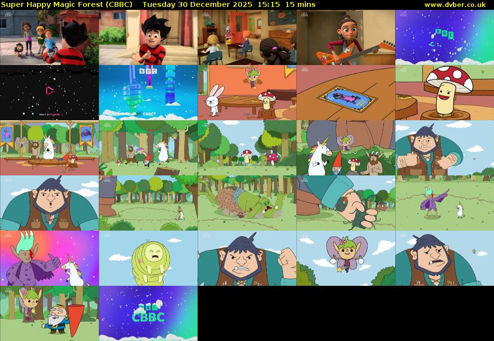 Super Happy Magic Forest (CBBC) Tuesday 30 December 2025 15:15 - 15:30