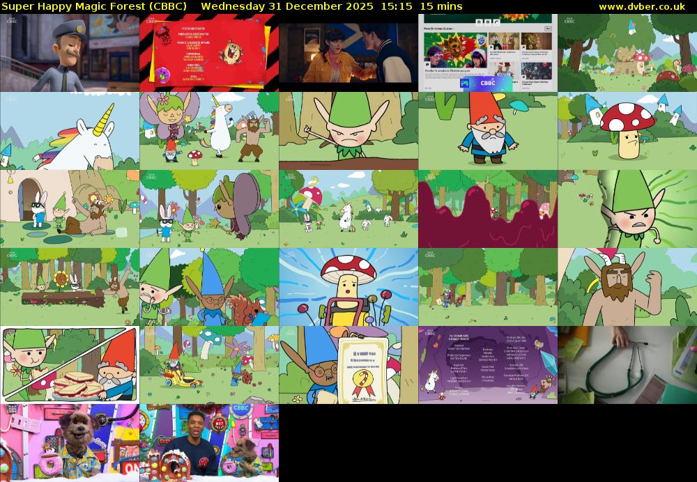 Super Happy Magic Forest (CBBC) Wednesday 31 December 2025 15:15 - 15:30