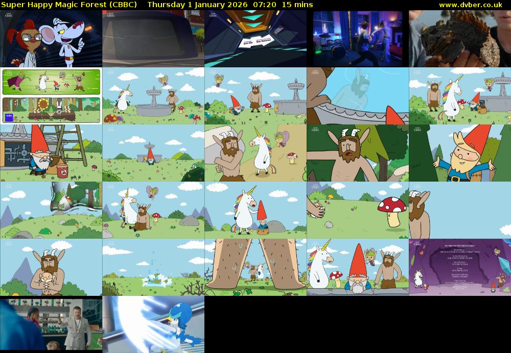 Super Happy Magic Forest (CBBC) Thursday 1 January 2026 07:20 - 07:35