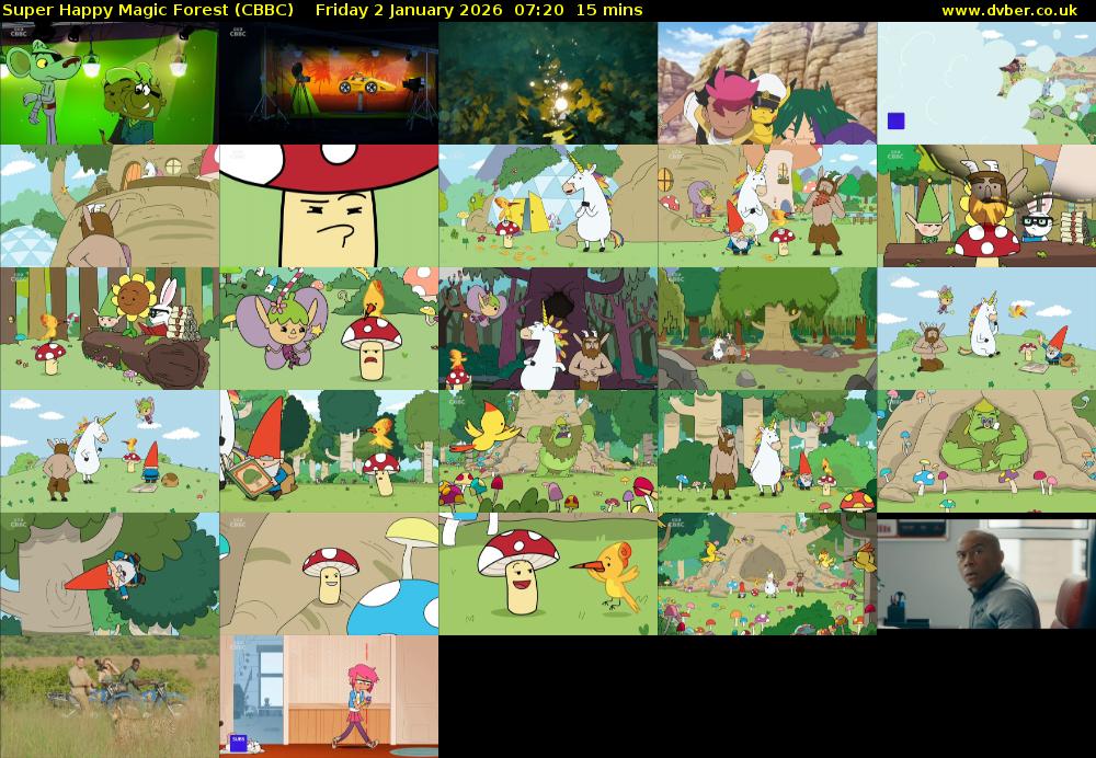 Super Happy Magic Forest (CBBC) Friday 2 January 2026 07:20 - 07:35