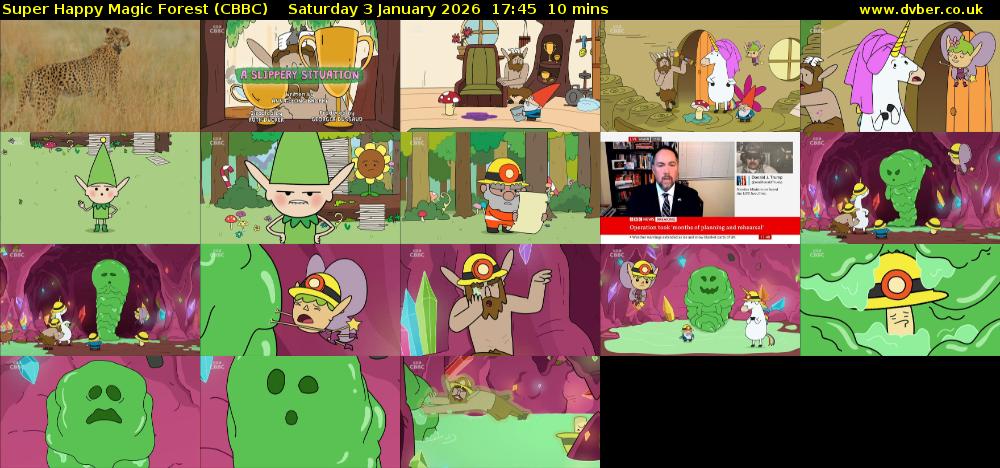 Super Happy Magic Forest (CBBC) Saturday 3 January 2026 17:45 - 17:55