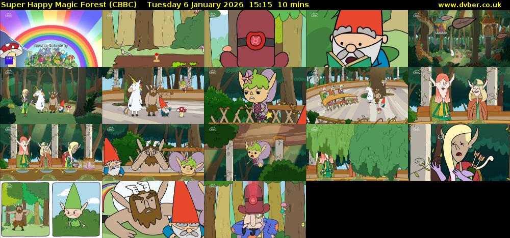 Super Happy Magic Forest (CBBC) Tuesday 6 January 2026 15:15 - 15:25