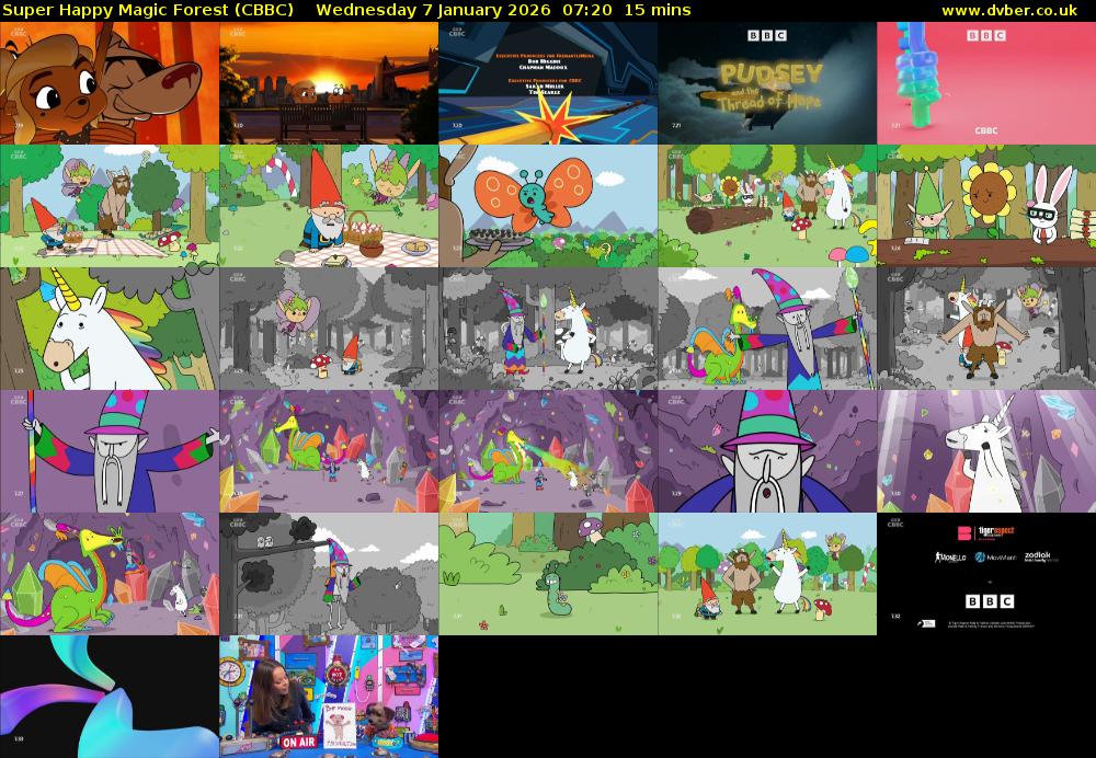 Super Happy Magic Forest (CBBC) Wednesday 7 January 2026 07:20 - 07:35