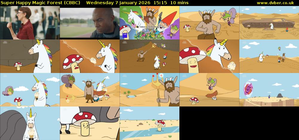 Super Happy Magic Forest (CBBC) Wednesday 7 January 2026 15:15 - 15:25