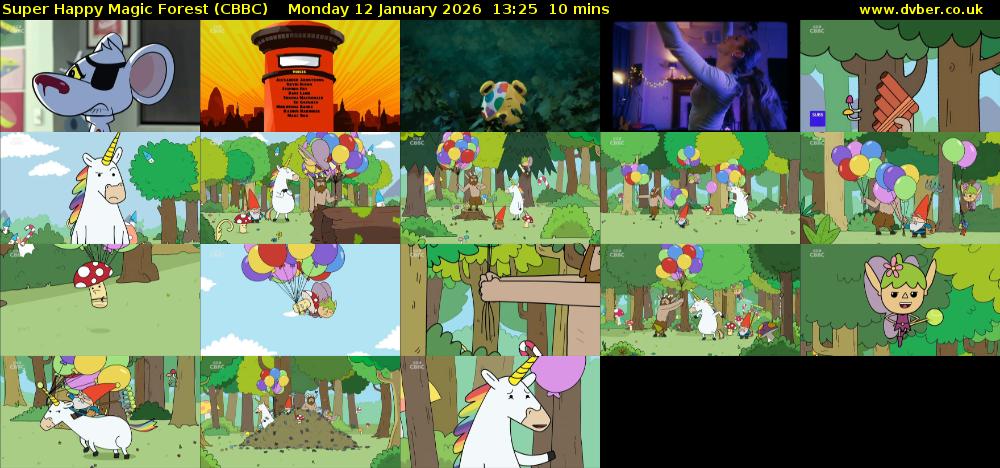 Super Happy Magic Forest (CBBC) Monday 12 January 2026 13:25 - 13:35