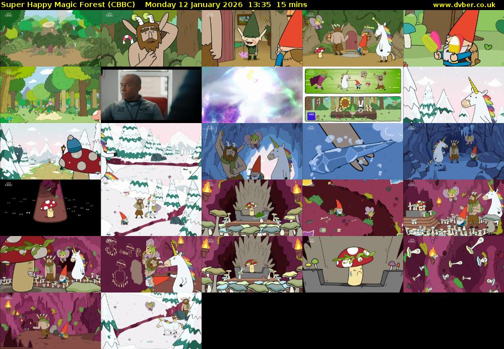 Super Happy Magic Forest (CBBC) Monday 12 January 2026 13:35 - 13:50