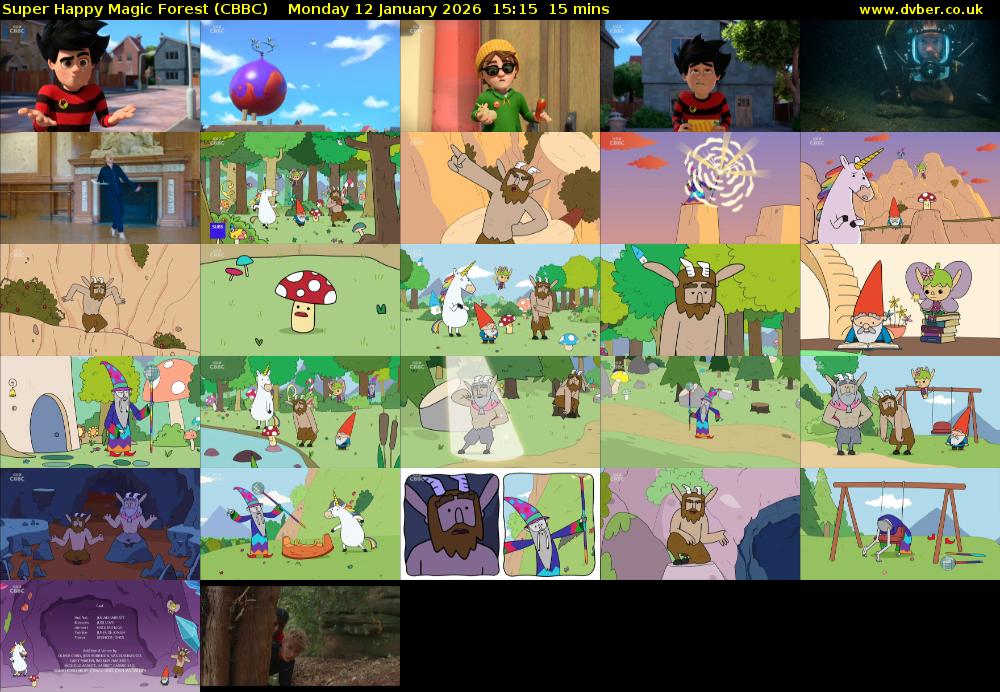 Super Happy Magic Forest (CBBC) Monday 12 January 2026 15:15 - 15:30