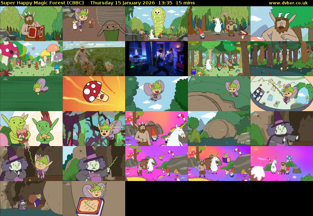 Super Happy Magic Forest (CBBC) Thursday 15 January 2026 13:35 - 13:50