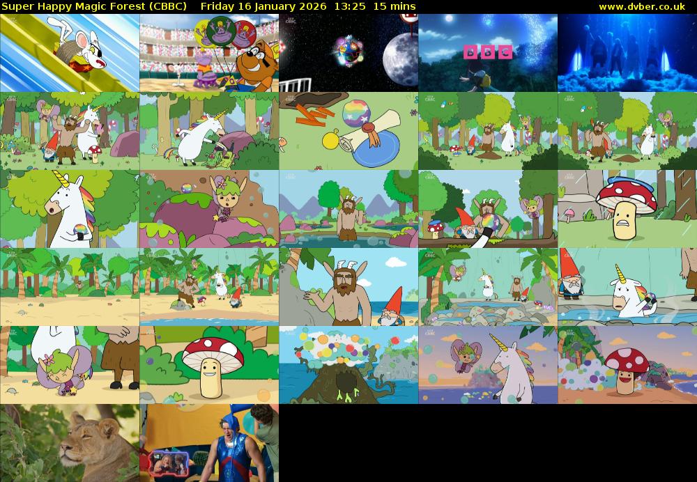 Super Happy Magic Forest (CBBC) Friday 16 January 2026 13:25 - 13:40