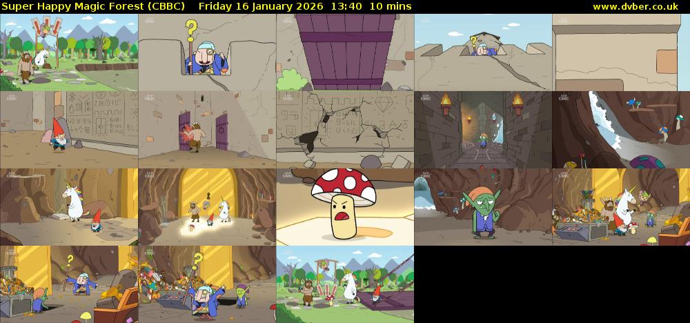 Super Happy Magic Forest (CBBC) Friday 16 January 2026 13:40 - 13:50