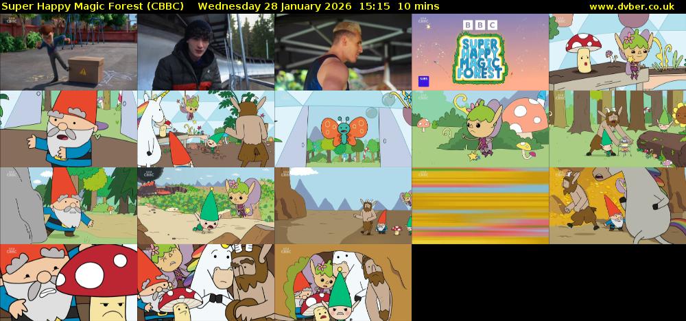 Super Happy Magic Forest (CBBC) Wednesday 28 January 2026 15:15 - 15:25