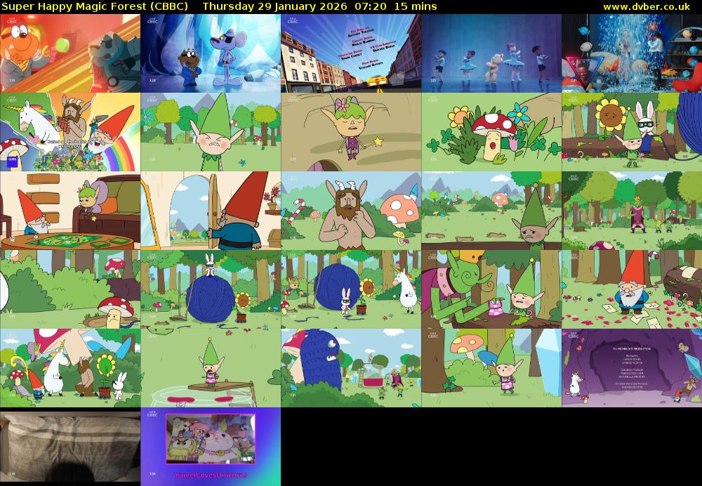 Super Happy Magic Forest (CBBC) Thursday 29 January 2026 07:20 - 07:35