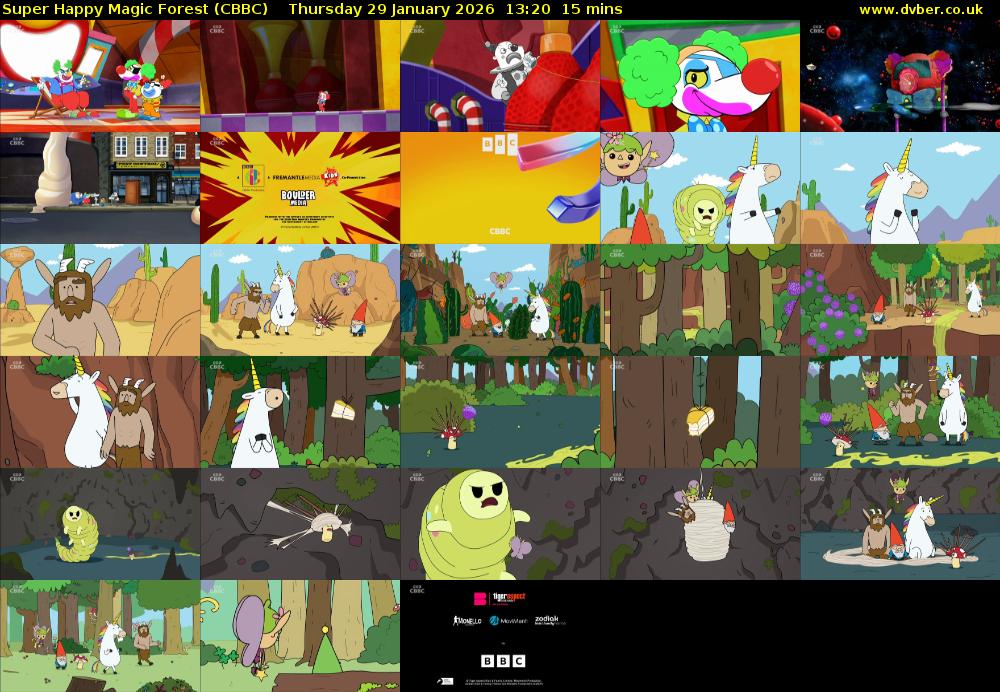Super Happy Magic Forest (CBBC) Thursday 29 January 2026 13:20 - 13:35
