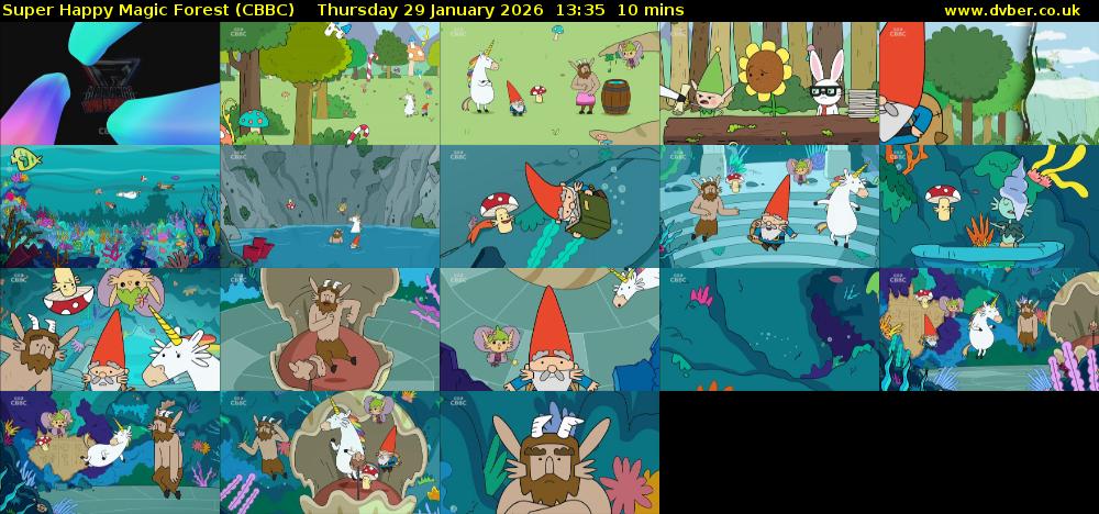 Super Happy Magic Forest (CBBC) Thursday 29 January 2026 13:35 - 13:45