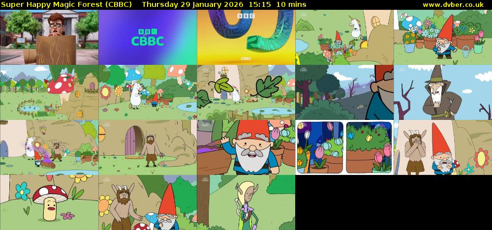Super Happy Magic Forest (CBBC) Thursday 29 January 2026 15:15 - 15:25