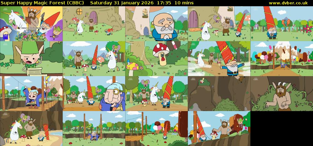 Super Happy Magic Forest (CBBC) Saturday 31 January 2026 17:35 - 17:45