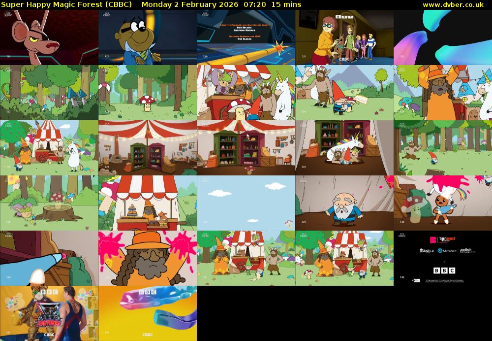 Super Happy Magic Forest (CBBC) Monday 2 February 2026 07:20 - 07:35