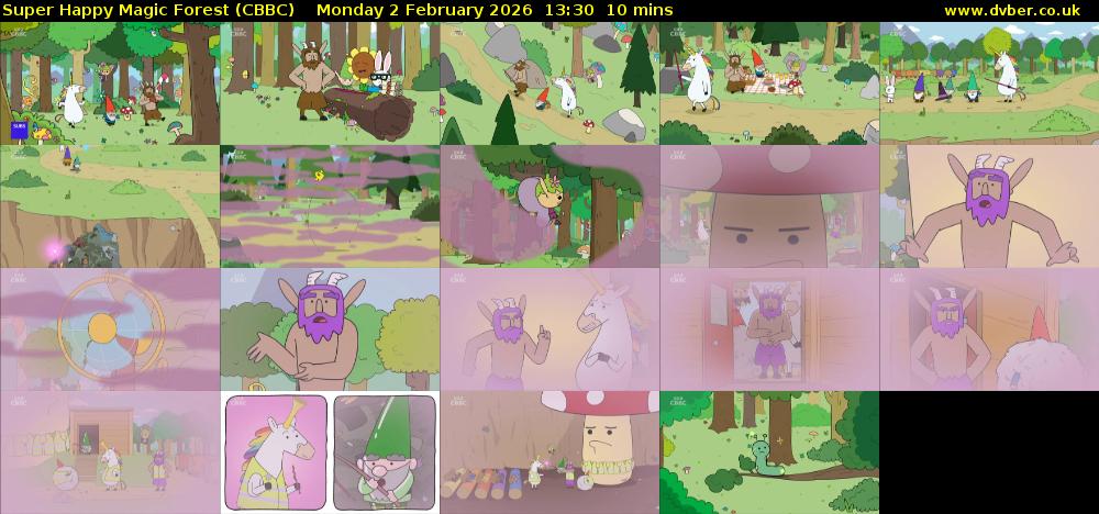 Super Happy Magic Forest (CBBC) Monday 2 February 2026 13:30 - 13:40