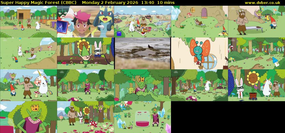 Super Happy Magic Forest (CBBC) Monday 2 February 2026 13:40 - 13:50