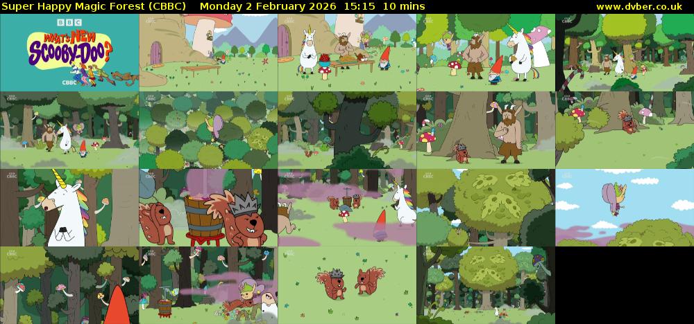 Super Happy Magic Forest (CBBC) Monday 2 February 2026 15:15 - 15:25