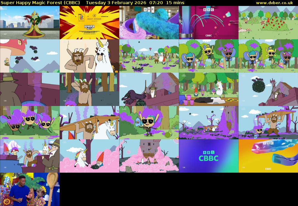 Super Happy Magic Forest (CBBC) Tuesday 3 February 2026 07:20 - 07:35