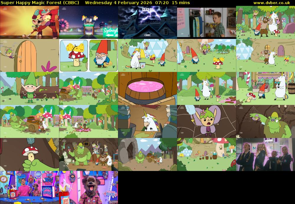 Super Happy Magic Forest (CBBC) Wednesday 4 February 2026 07:20 - 07:35