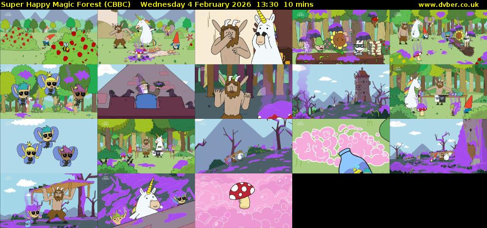 Super Happy Magic Forest (CBBC) Wednesday 4 February 2026 13:30 - 13:40