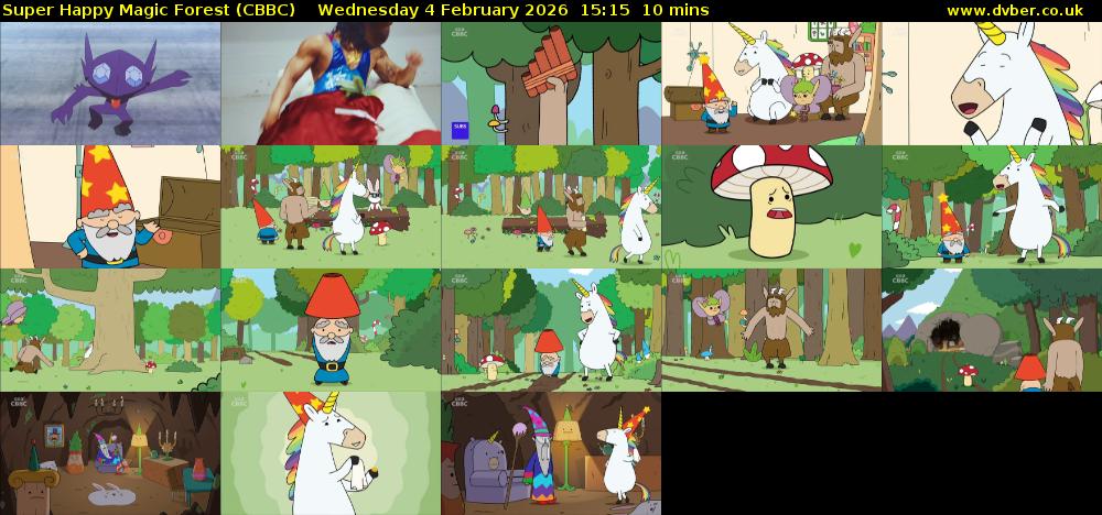 Super Happy Magic Forest (CBBC) Wednesday 4 February 2026 15:15 - 15:25