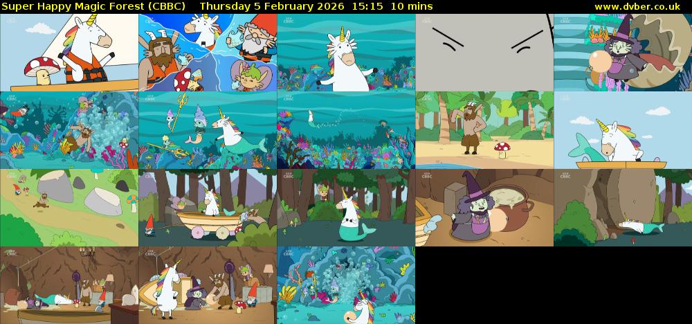 Super Happy Magic Forest (CBBC) Thursday 5 February 2026 15:15 - 15:25