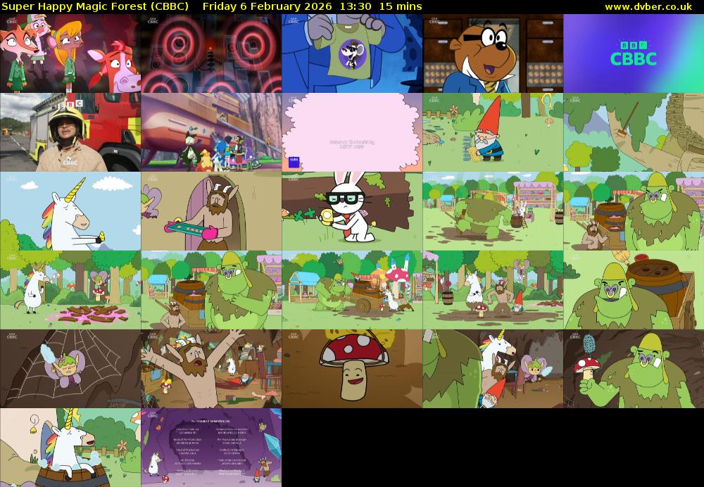 Super Happy Magic Forest (CBBC) Friday 6 February 2026 13:30 - 13:45