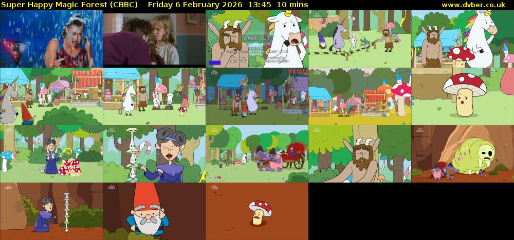Super Happy Magic Forest (CBBC) Friday 6 February 2026 13:45 - 13:55