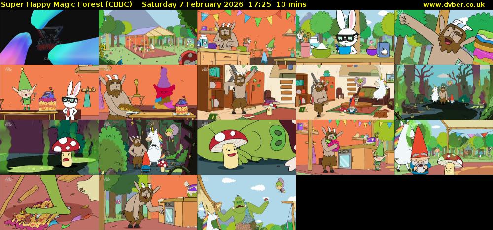 Super Happy Magic Forest (CBBC) Saturday 7 February 2026 17:25 - 17:35