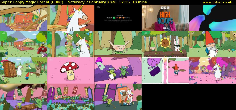 Super Happy Magic Forest (CBBC) Saturday 7 February 2026 17:35 - 17:45