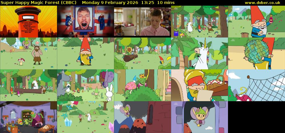 Super Happy Magic Forest (CBBC) Monday 9 February 2026 13:25 - 13:35