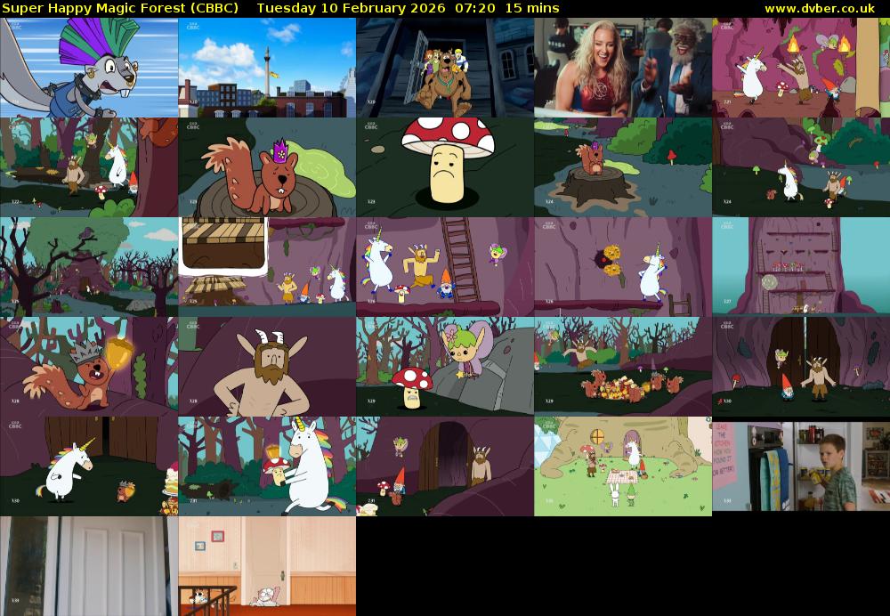 Super Happy Magic Forest (CBBC) Tuesday 10 February 2026 07:20 - 07:35